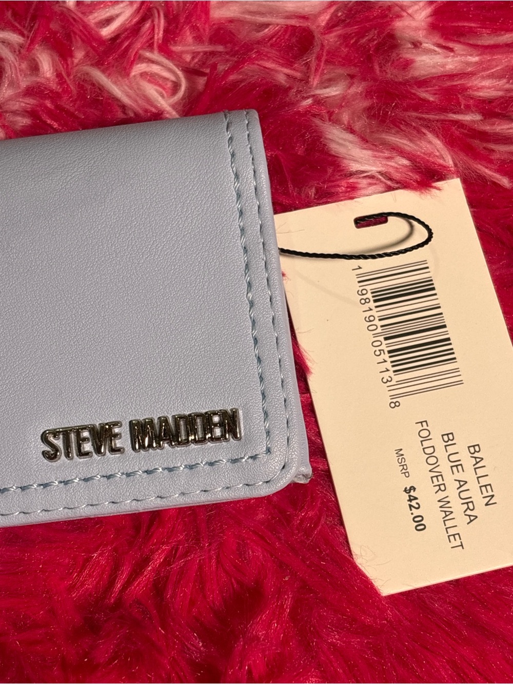Steve Madden Aura Wallet NWT Foldover Snap Closure Card Holder w zipper pocket - Picture 2 of 6